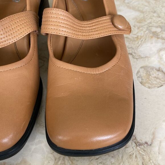 Vintage Square Toe Leather Mary Jane Shoes - Picture 8 of 12